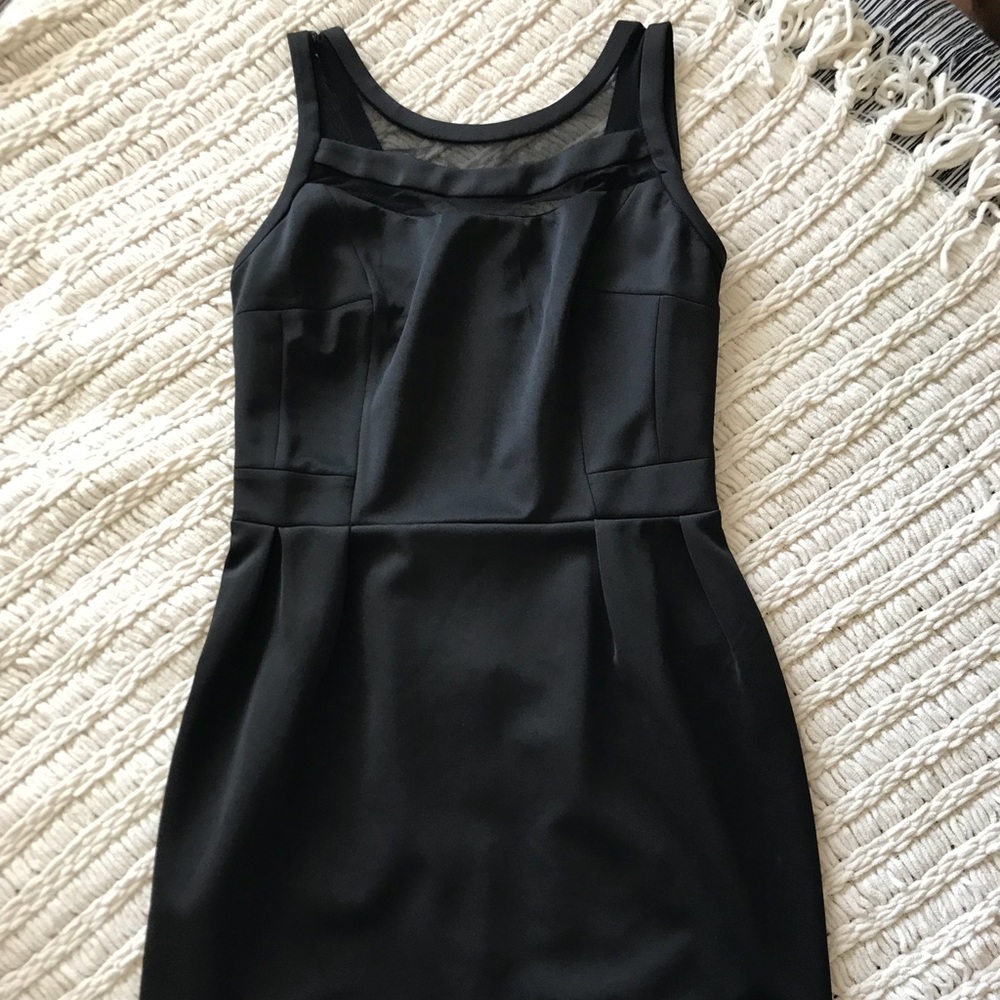 Black above knee dress
